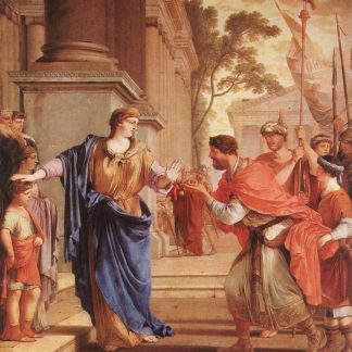 Cornélie refusant la main du roi d'Égypte pour mieux s'occuper de ses enfants (Laurent de La Hyre - 1646)