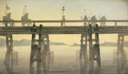 Pont de César sur le Rhin John Soane (1814)