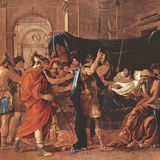Mort de Germanicus. Artiste N. Poussin